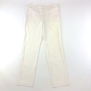 YSL off white cotton woman’s trouser pant with pockets Medium